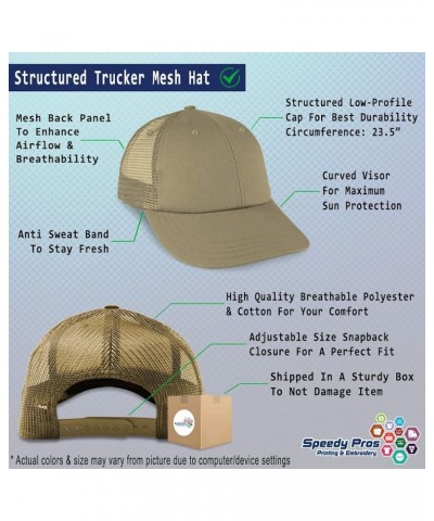 Custom Custom Trucker Hat Baseball Cap Pilot Aviation Cotton Aviator Dad Hats for Men & Women Khaki Personalized Text Here $1...