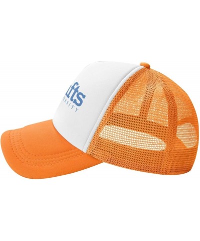 Tufts University Logo Trucker Hats for Both Men and Women - Mesh Baseball Snapback Hats Orange $8.82 Baseball Caps