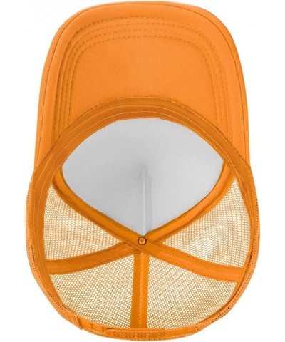 Tufts University Logo Trucker Hats for Both Men and Women - Mesh Baseball Snapback Hats Orange $8.82 Baseball Caps