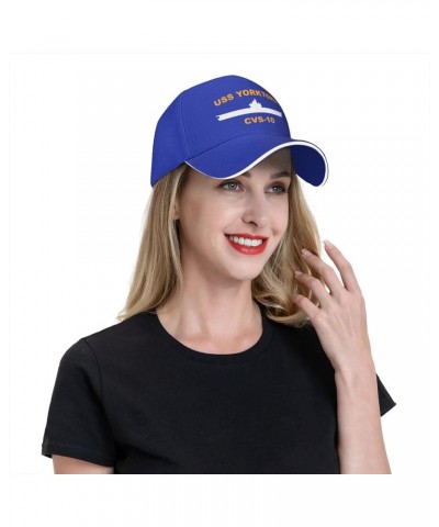 USS Yorktown CVS-10 Unisex Baseball Caps Sandwich Caps Casual hat Blue $11.27 Baseball Caps