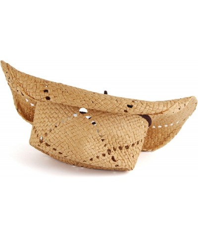 Men & Womens Straw Beach Sun Hat Packable Summer Cowboy Straw Hats with Wind Lanyard. Brown $16.27 Sun Hats