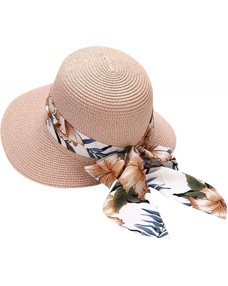 Summer Hat for Women Beach Hats Sun Visor Hats Wide Brim UV Protection Boho Sun Hats Packable Foldable Travel Hat E $7.79 Sun...