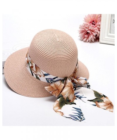 Summer Hat for Women Beach Hats Sun Visor Hats Wide Brim UV Protection Boho Sun Hats Packable Foldable Travel Hat E $7.79 Sun...