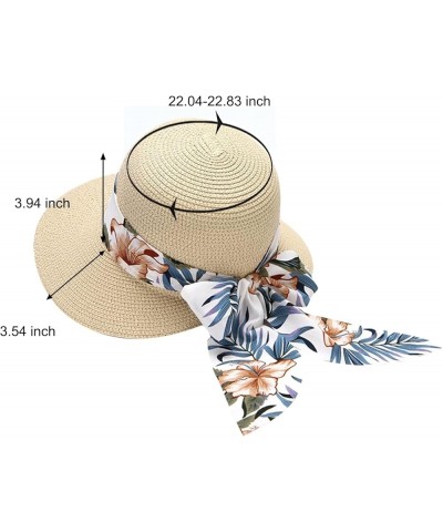 Summer Hat for Women Beach Hats Sun Visor Hats Wide Brim UV Protection Boho Sun Hats Packable Foldable Travel Hat E $7.79 Sun...