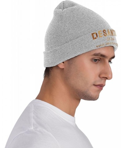 Trump Desantis 2024 Knit Hats Winter Warm Chunky Beanie Hat for Men Women Gray $14.06 Skullies & Beanies