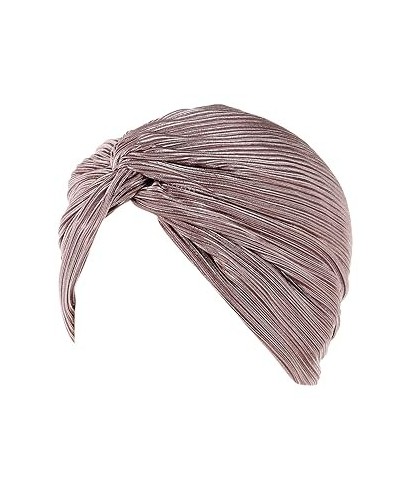 Ladies Sunshade Cap for Ladies Braid Head Headwear Hat Silver Cap Wrap Cap Bohemian Hair Turban Turban (Pink, One Size) One S...