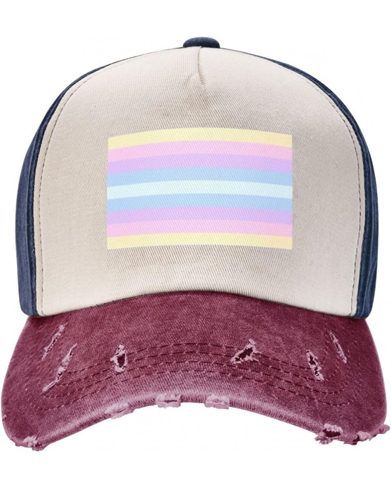 Abrosexual Pride Flag Upgrade Your Style with Funny Adjustable Cotton Baseball Caps for Men and Women $17.45 Baseball Caps