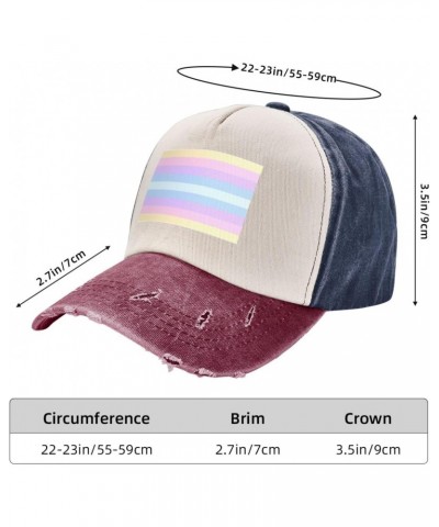 Abrosexual Pride Flag Upgrade Your Style with Funny Adjustable Cotton Baseball Caps for Men and Women $17.45 Baseball Caps