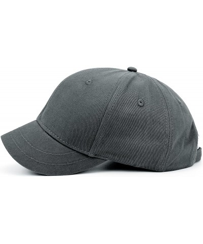 Womens Short Brim Anti Sweat Sunscreen Trucker/Baseball Style Hat Cap Structured Short Bill Trucker Hats for Men Grey $10.63 ...