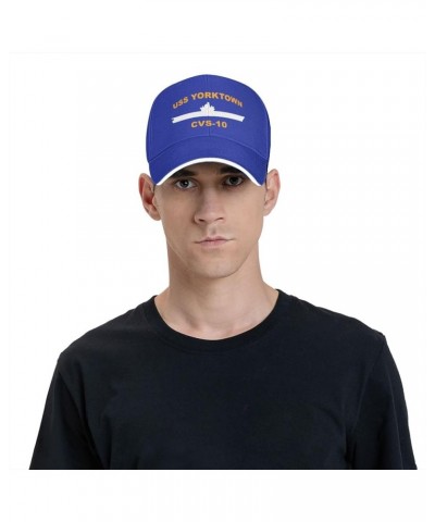 USS Yorktown CVS-10 Unisex Baseball Caps Sandwich Caps Casual hat Blue $11.27 Baseball Caps