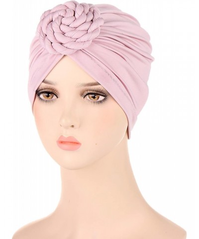 Cancer Head Hat Cap Ethnic Bohemian Flower Braids Hair Cover Wrap Turban Headwear Turban Cap $9.06 Baseball Caps