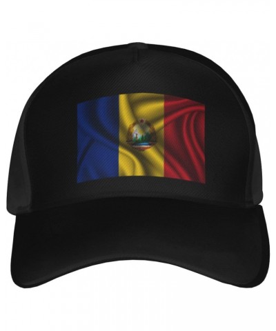 Silk Style Flag of Romania Baseball Cap Men's and Women's Baseball Hat Adjustable Casual Outdoor Breathable Caps Truck Driver...