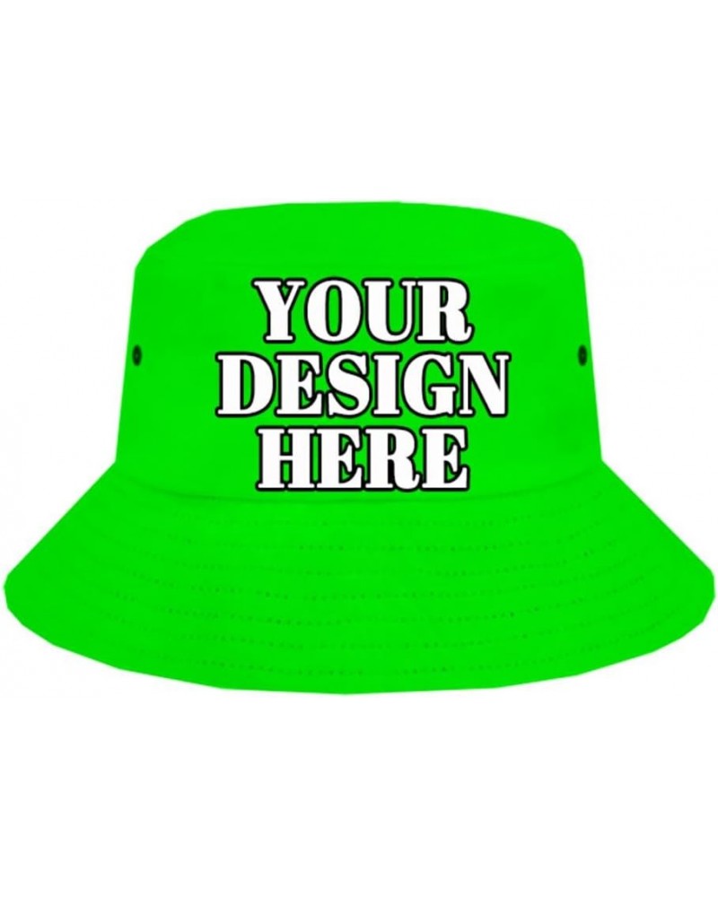 Customized Fisherman Hat Personalized Fisherman Hat Add Text Photos Beach Outdoor Travel Multiple Colors Green $11.99 Sun Hats