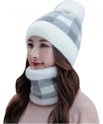 Womens Winter Warm Knit Beanie Hat Slouchy Knit Beanie Skull Caps Ribbed Cuffed Beanies Cap Gift for Dad Mom Him White $8.75 ...