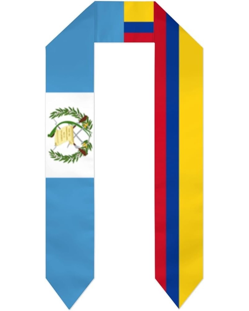 Guatemala Flag and Dominican Republic Flag Graduation Stole Sash Graduation Stole Sash White 3 $12.72 Scarves