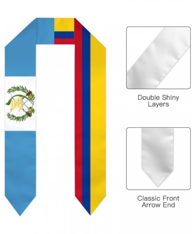 Guatemala Flag and Dominican Republic Flag Graduation Stole Sash Graduation Stole Sash White 3 $12.72 Scarves