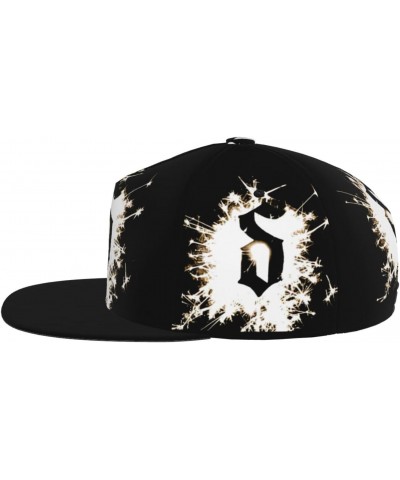 Baseball Cap Shinedowns Flat Bill Brim Snapback Hats Hip Hop Hat High Crown Adjustable Dad Hat Trucker Hats Unisex Black $10....