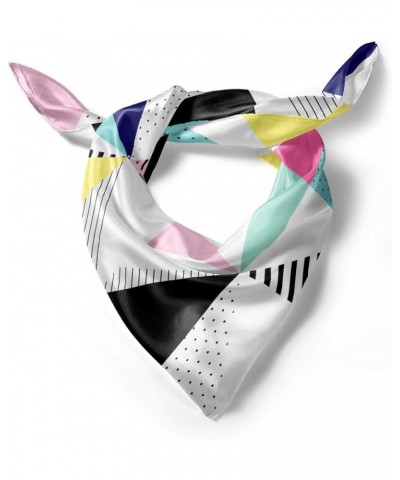 Eighties Hairscarf, Memphis Geometrical Funky, Head Wrap Multicolor $18.47 Scarves