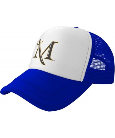 Millersville University Trucker Hats for Both Men and Women - Mesh Baseball Snapback Hats Blue $23.02 Baseball Caps