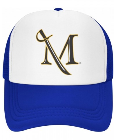 Millersville University Trucker Hats for Both Men and Women - Mesh Baseball Snapback Hats Blue $23.02 Baseball Caps