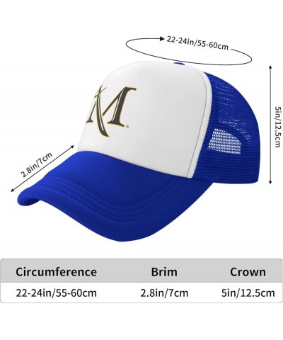 Millersville University Trucker Hats for Both Men and Women - Mesh Baseball Snapback Hats Blue $23.02 Baseball Caps