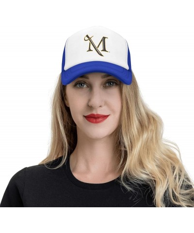 Millersville University Trucker Hats for Both Men and Women - Mesh Baseball Snapback Hats Blue $23.02 Baseball Caps