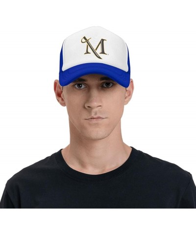 Millersville University Trucker Hats for Both Men and Women - Mesh Baseball Snapback Hats Blue $23.02 Baseball Caps