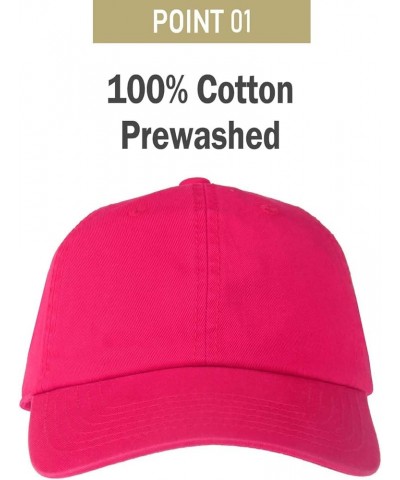 Classic Adjustable Dad Hats for Men - Plain Adjustable Baseball Cap - Adjustable Metal Buckle Closure Hat Pink $9.15 Baseball...