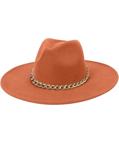 Womens Summer Dress Hat Wide Leaf Flower Bridal Shower Hat Sun Hats Beach Hat Drawstring Hat Orange 5 $11.38 Cowboy Hats