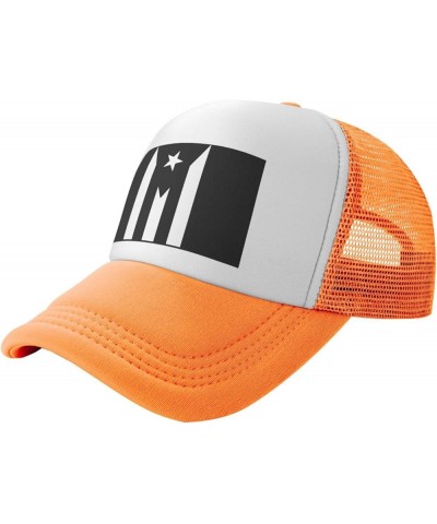 Puerto Rico Resiste Boricua Flag Trucker Hat Man Womans Mom Hat Unisex Outdoor Sports Cap Adjustable Baseball Cap Orange $13....