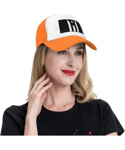 Puerto Rico Resiste Boricua Flag Trucker Hat Man Womans Mom Hat Unisex Outdoor Sports Cap Adjustable Baseball Cap Orange $13....