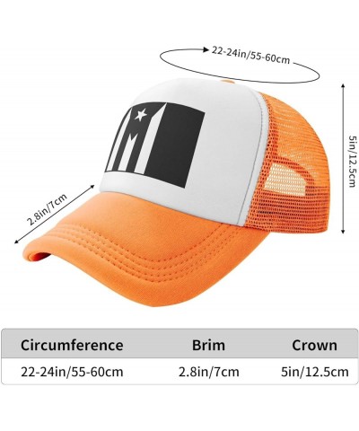 Puerto Rico Resiste Boricua Flag Trucker Hat Man Womans Mom Hat Unisex Outdoor Sports Cap Adjustable Baseball Cap Orange $13....