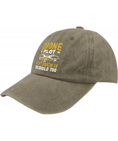 Drone Pilot If I Duck You Should Too Hats Womens Cap Pigment Black Womens Baseball Hat Gifts for Boyfriends Golf Pigment Khak...