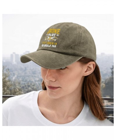 Drone Pilot If I Duck You Should Too Hats Womens Cap Pigment Black Womens Baseball Hat Gifts for Boyfriends Golf Pigment Khak...