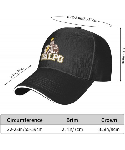 Valparaiso University Unisex Classic Hat Adjustable Fashion Casquette for Men Women Black $8.10 Baseball Caps