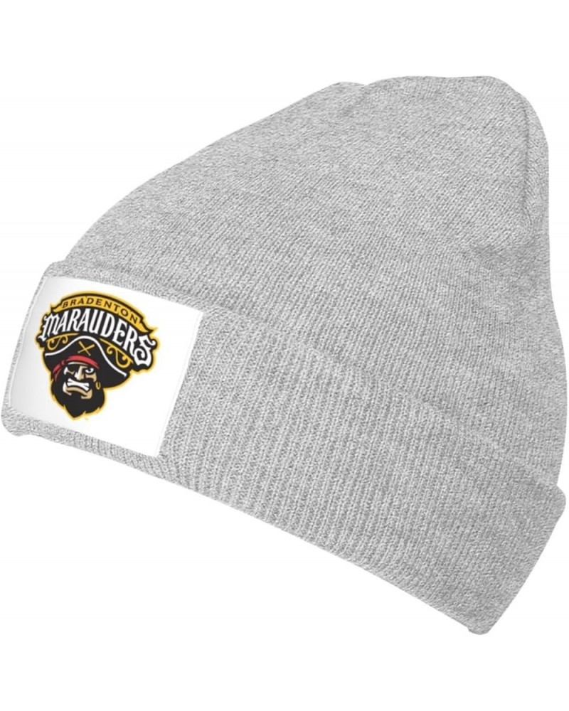 Bradenton Marauders Stretch Beanie Knit Hat for Men Women Winter Fall Spring Warm Cap Gray $10.07 Skullies & Beanies