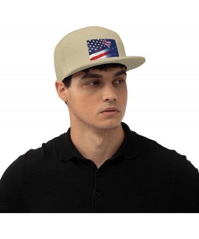 Flag of New Zealand and USA Flag Denim Hats Cowboy Knit hat Fisherman's hat Baseball Caps Natural $13.05 Baseball Caps