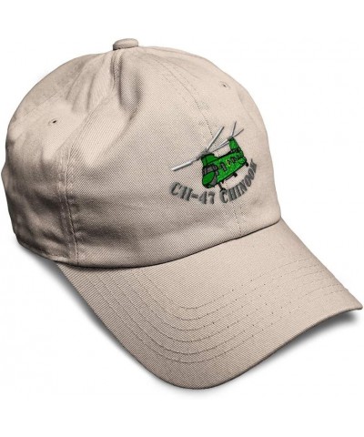 Soft Baseball Cap Ch-47 Chinook Helicopter Embroidery Cotton Dad Hats for Men & Women Stone Design Only $11.20 Baseball Caps