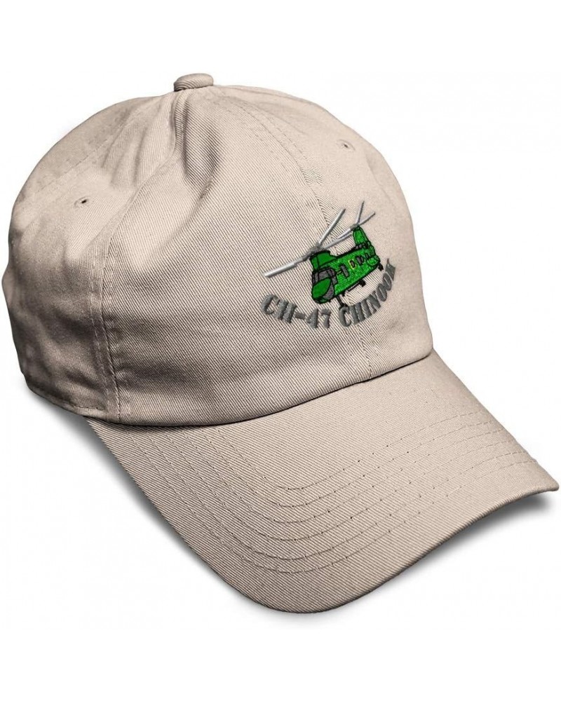 Soft Baseball Cap Ch-47 Chinook Helicopter Embroidery Cotton Dad Hats for Men & Women Stone Design Only $11.20 Baseball Caps