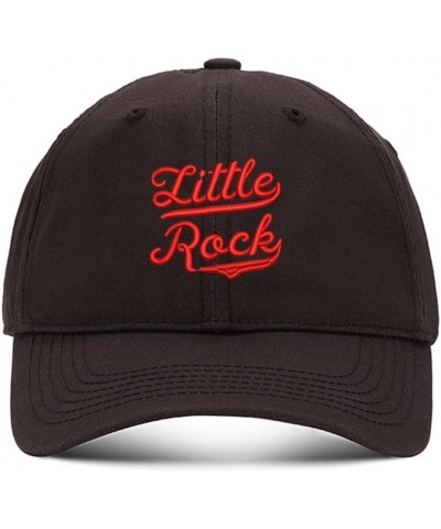 Baseball Hats Mens Women Little Rock City AR 2 Embroidered Unisex Classic Adjustable Outdoor Dad Cap for Men Brown $10.60 Bas...