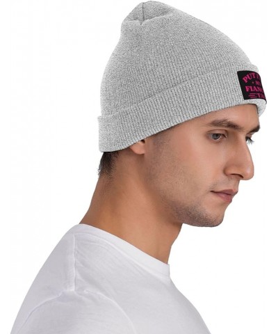 Put It On My Fiance's Tab Beanie Warm Knit Hat Funny Fashion Men Women Winter Cap Gray $12.53 Skullies & Beanies