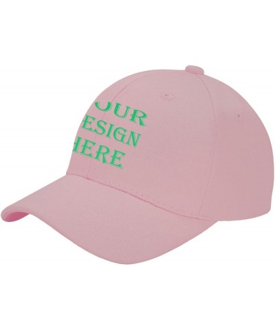 Customized Truck Driver Hat - Personalized Baseball Cap, Customized Photo Text Logo, Suitable for All Seasons. Pink $7.45 Bas...