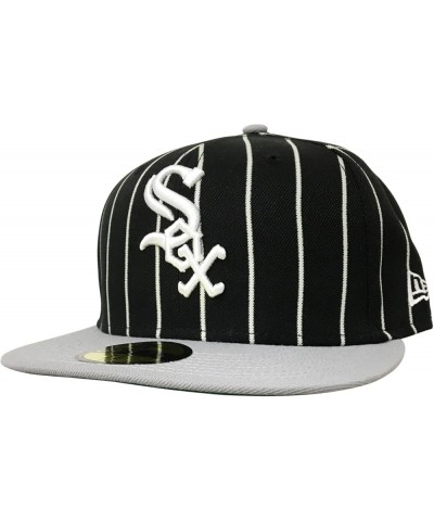 Men's Chicago Sox Hat L22Q2 Style 21376477 Black/Grey $14.40 Baseball Caps