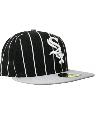 Men's Chicago Sox Hat L22Q2 Style 21376477 Black/Grey $14.40 Baseball Caps