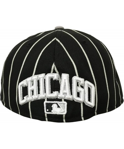 Men's Chicago Sox Hat L22Q2 Style 21376477 Black/Grey $14.40 Baseball Caps