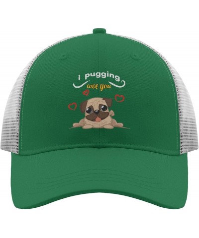 i Pugging Love youu Cap Camp hat Apricot Hats for Women Gifts for Daughter Beach Hats Green $9.14 Baseball Caps