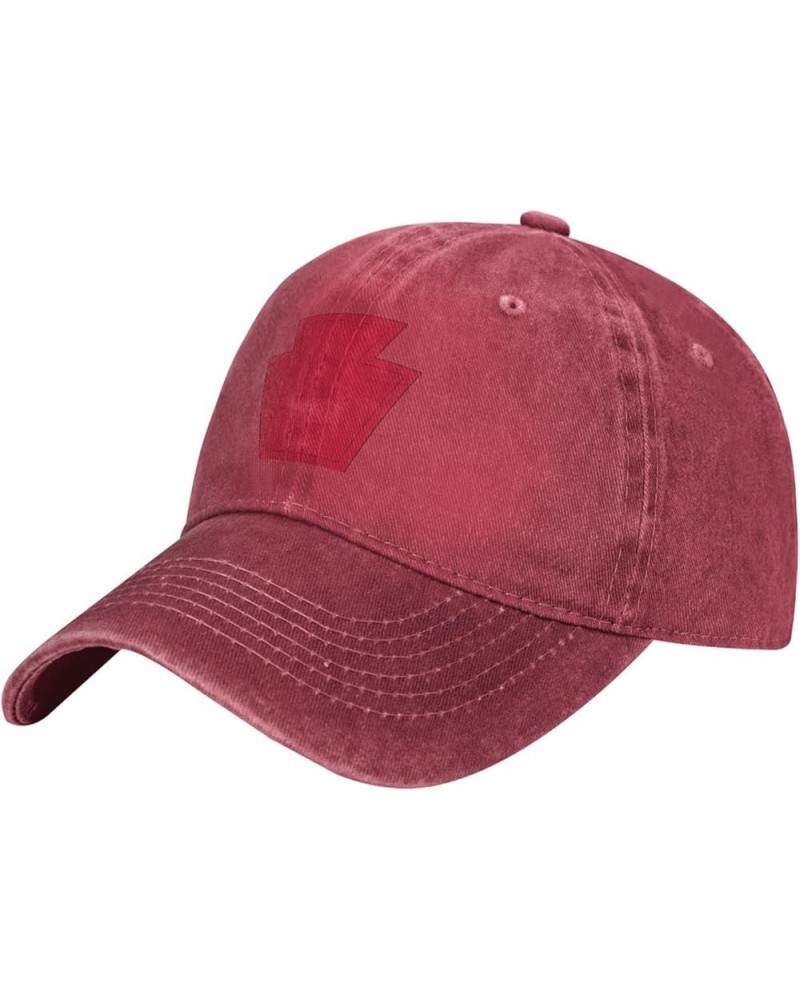 28th Infantry Division SSI Baseball Cap for Men Women Hats Adjustable Vintage Cowboy Hat Sun Hat Red $12.78 Cowboy Hats