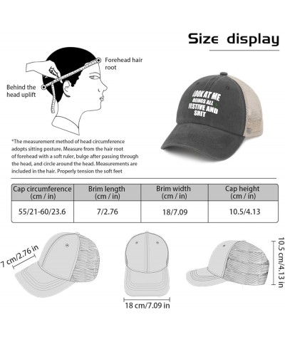 Look at Me Beings All Festive and Shit Sun Hat American Hat AllBlack Custom Hat Gifts for Dad Cool Hats Gray02 $9.44 Sun Hats