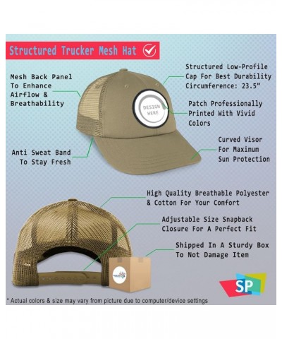 Patch Hat Trucker Baseball Cap Soccer Ball Smiling A Sports Soccer Euro Cup Dad Hat for Men & Women Khaki Circle Patch $11.07...