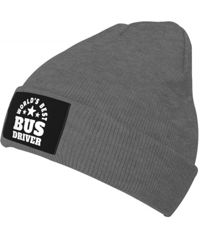 Awesome Bus Driver Fashion Beanie Hats Winter Warm Skull Kint Cap Chemo Hat for Men Women Deep Heather $9.75 Skullies & Beanies